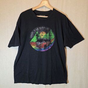 PrideSocks Livin the Dream: Road Trip Adult Tshirt Unisex Extra Large XL Rainbow